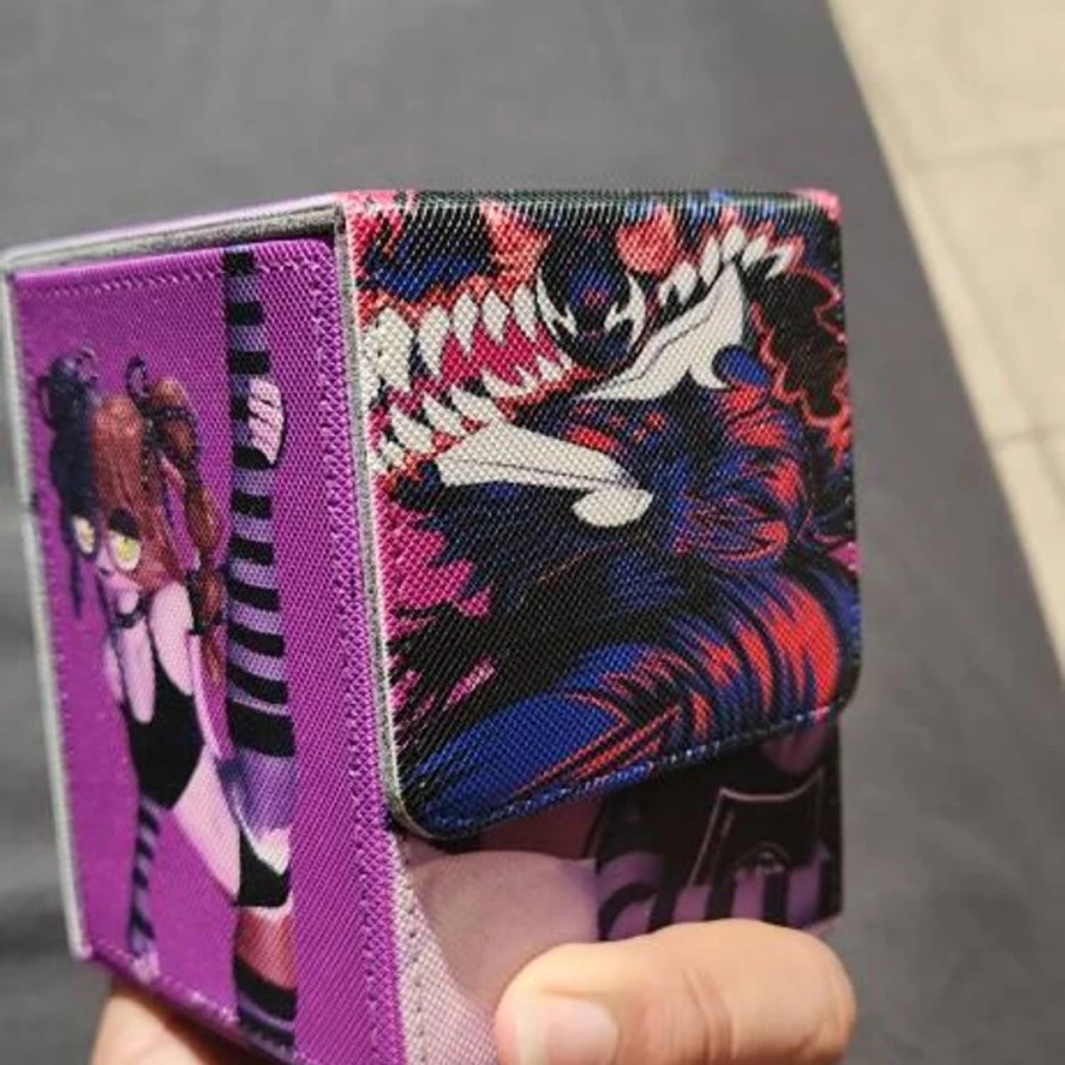 Customer photo placeholder for a fan of card sleeves
